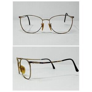 Tura Mod 756 BUR Gold Red Eyeglass Frames 54-16-135